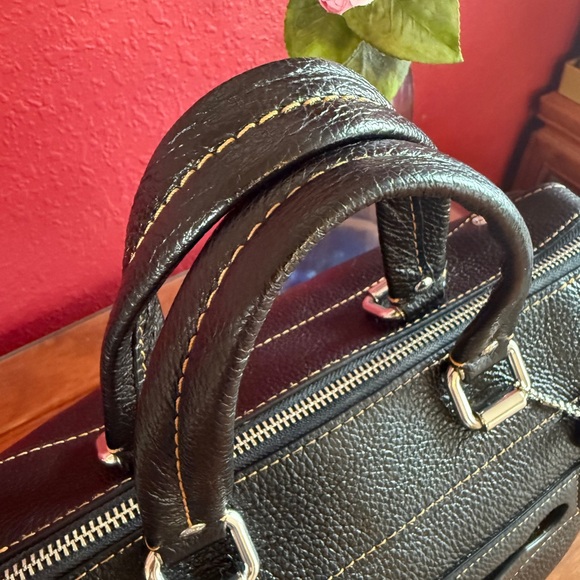 Coach Millie Black Leather Satchel - Picture 4 of 12